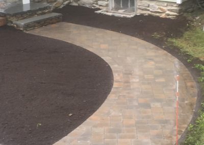 Walkways and steps project in Paxton MA by Stone Builders Masonry