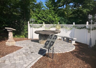 photo of an outdoor church altar in Sterling MA by Stone Builders Masonry